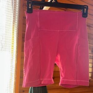 lululemon athletica Raspberry High-Rise Bike Shorts